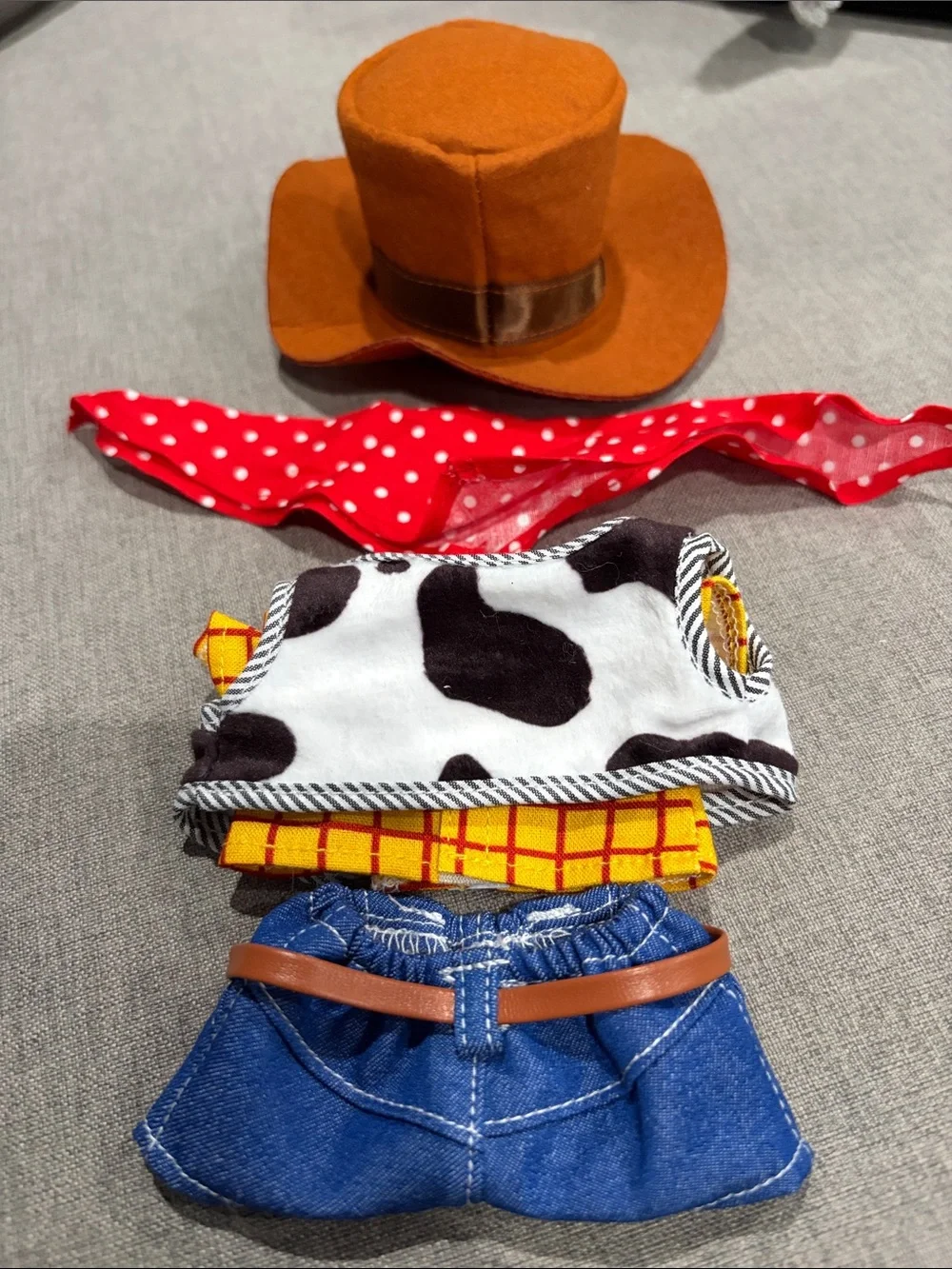 Labubu or XS Doll Woody Outfit Set